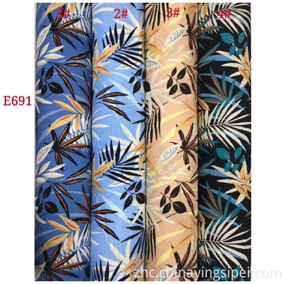 ISP纺织品45s软挑战丝rayon面料普通织物人造丝图印刷tecido粘液材料粘胶100％人造丝面料